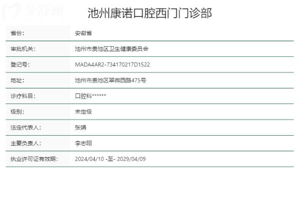 池州康諾口腔西門門診部