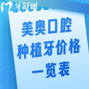 2026新出美奧口腔種植牙價(jià)格一覽表!單顆2k+半口2w+即刻種牙全口6w+有多城連鎖